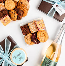 Load image into Gallery viewer, Cookie & Wine Gift Boxes by Sweet Flour